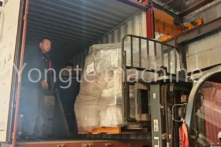Yongte melakukan pengiriman mesin WPC ke Rumania