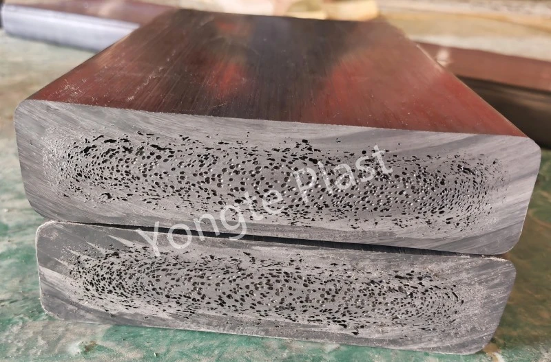 Mesin Kayu Plastik Padat Daur Ulang 200x50mm Berhasil Diuji